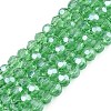 Electroplate Transparent Glass Beads Strands LS-EGLA-A035-T3mm-A21-1
