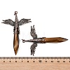 Natural Tiger Eye Faceted Pointed Bullet Shaped Big Pendants G-T145-01R-03-4