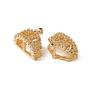 Brass Micro Pave Cubic Zirconia Charms KK-A171-18G-2