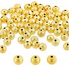 100Pcs Brass Textured Beads KK-SC0003-40-1
