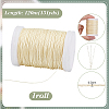 Waxed Polyester Cord YC-WH0018-01B-4