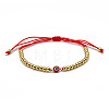 Resin Evil Eye Bead Link Couple Bracelets FS-WG1292E-01-1