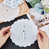 Flower Shape Plastic Ceiling Hook Hangers DIY-WH0297-46-3