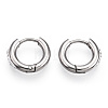 201 Stainless Steel Huggie Hoop Earrings X-STAS-S079-162B-2