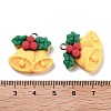 Christmas Theme Opaque Resin Pendants RESI-N039-100-3