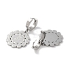 Non-Tarnish Flower 304 Stainless Steel Dangle Earrings EJEW-L283-040P-2