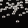 Silver Color Plated Brass Bicone Spacer Beads X-KK-EC008-S-NF-1