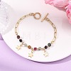 304 Stainless Steel Charm Bracelets BJEW-JB13801-1