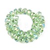 Electroplate Transparent Glass Beads Strands EGLA-N022-04A-D11-2