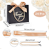 Rectangle Paper Wrapping Handle Bags with Ribbon CARB-WH0001-07C-2