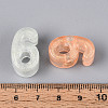 Luminous Frosted Transparent Acrylic Beads TACR-T029-21G-5