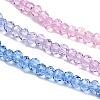 Transparent Painted Glass Beads Strands DGLA-A034-T1mm-A08-4