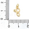 Brass Micro Pave Clear Cubic Zirconia Charms KK-D289-66G-G-3