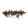 Flower Alloy Rhinestone Hair Barrettes LS-PHAR-S604-01AG-04-1