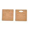 Kraft Paper Earring Display Cards with Hanging Hole EDIS-N010-01-2