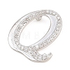 Brass Micro Pave Clear Cubic Zirconia Pendants CU-CBA8481-01P-Q-2