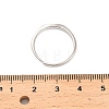 Rhodium Plated 925 Sterling Silver Adjustable Rings RJEW-S397-01P-03-5