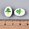 Christmas Handmade Porcelain Ceramic Beads PORC-Q005-07A-3