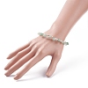 Natural Green Aventurine Braided Beaded Bracelet BJEW-JB07998-03-3