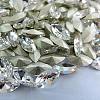 Glass Pointed Back Rhinestone Cabochons RGLA-A011-9x18mm-M-2