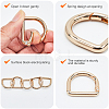 12Pcs Alloy Spring Gate Rings FIND-GF0007-10B-6