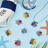 12Pcs 3 Colors Glass Pendants FIND-OC0014-31-4