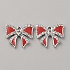 Alloy Enamel with Crystal Rhinestone Pendants ENAM-TAC0021-22D-1