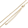 Brass Box Chain Necklaces X-NJEW-K123-11G-1