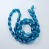 Electroplate Glass Beads Strands EGLA-R008-11x8mm-4-2