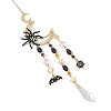 Halloween Spider Bat Alloy Enamel Suncatcher HJEW-TA00492-3