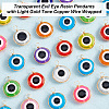 30Pcs Transparent Evil Eye Resin Pendants FIND-AR0003-04-4