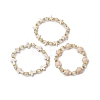 3Pcs 3 Styles Synthetic Turquoise Beads Stretch Bracelets BJEW-JB11574-2