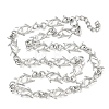 304 Stainless Steel Barbed Wire Chain Necklaces NJEW-D345-01P-4