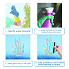 Gorgecraft Waterproof PVC Colored Laser Stained Window Film Adhesive Stickers DIY-WH0256-054-3