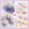 160Pcs 16 Style Polyester Fabric Wings Crafts Decoration DIY-SC0019-39-4