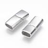 304 Stainless Steel Magnetic Clasps with Glue-in Ends STAS-G143-80P-2