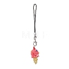 Glass Beaded Ice Cream Pendant Decorations HJEW-MZ00179-01-2