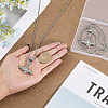 4Pcs Titanium Steel Norse Viking Hammer Pendant Necklace with Box Chains for Men NJEW-CA0001-14-3