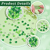 200Pcs 4 Colors Opaque & Transparent Acrylic Beads OACR-SP0002-40-5