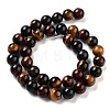 Natural Tiger Eye Beads Strands G-G448-10mm-21AB-4