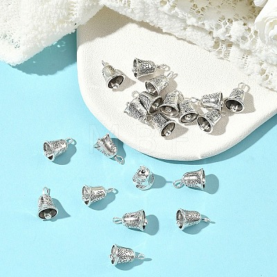 20Pcs Tibetan Style Alloy Bell Pendants FIND-YW0010-58-1