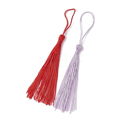 Polyester Tassel Pendant Decorations FIND-XCP0002-68-1