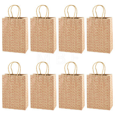 10Pcs Valentine's Day Paper Bags CARB-TADJ0001-01B-1