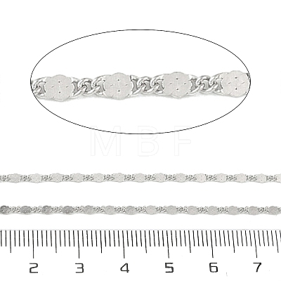 304 Stainless Steel Twisted Figaro Chains CHS-G052-01P-1
