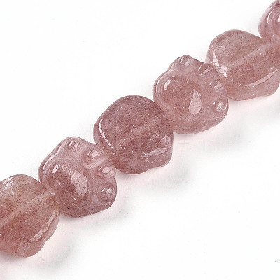 Natural Strawberry Quartz Beads Strands G-M108-A11-01-1