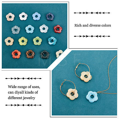DIY Flower Hoop Earring Making Kit DIY-AR0002-52-1