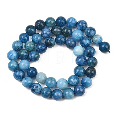 Natural Dyed White Jade Beads Strands GG-CBAEB22-B01-8mm-10-1