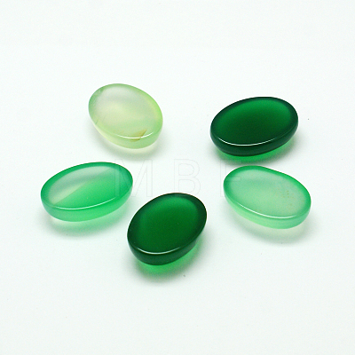 Dyed Oval Natural Jade Cabochons G-K021-25x18mm-02-1