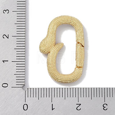 Rack Plating Brass Micro Pave Cubic Zirconia Spring Gate Rings Clasps KK-NH0002-18G-01-1