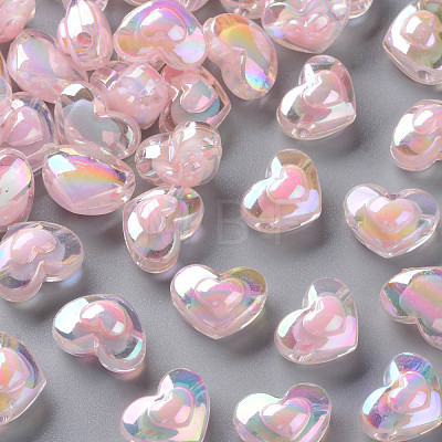 Transparent Acrylic Beads TACR-S152-08B-08-1